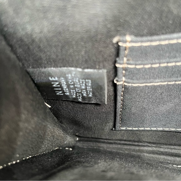 Nine & Co. 8’ Purse Wallet Black/white Faux Zebra Print Shoulder Strap Y2K - Picture 5 of 10